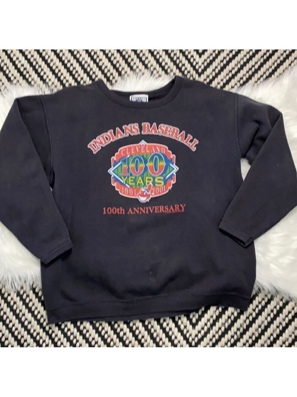 Vintage black  Lee Cleveland Indian’s sweatshirt